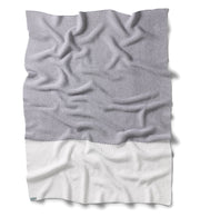 Chunky knit grey blanket