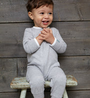 Kit & Kin organic cotton grey All-in-one