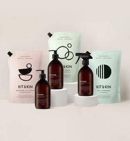 Kit & Kin non-toxic daily essentials cleaning bundle with plant-based cleaning products