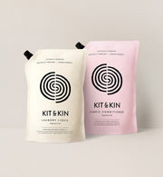 Kit & Kin non-toxic laundry bundle with eco detergent and non-toxic fabric conditioner, plant-based and refillable, for soft, fresh, and clean clothes
