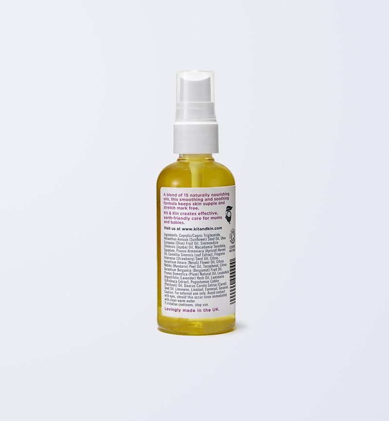 Stretch mark oil boosts elasticity