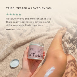 Customer review of Kit & Kin’s natural body butter for sensitive skin, for  sensitive skin 