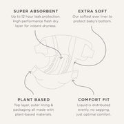 Kit & Kin nappies made from super-soft and plant-based materials