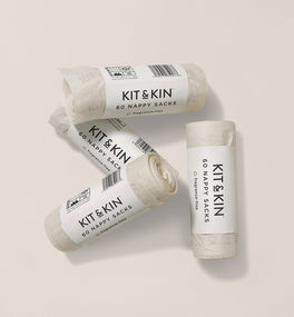 A bundle of Kit & Kin nappy bags are perfect for stocking up your changing bag essentials