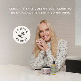 Emma Bunton’s Kit & Kin certified natural body care range for new and pregnant mums, gentle skincare made with non-toxic ingredients