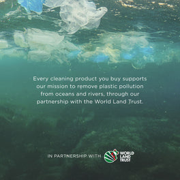 Eco fabric conditioner supporting ocean and river plastic removal through Kit & Kin’s partnership with World Land Trust