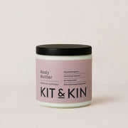Close-up of Kit & Kin natural body butter for new and pregnant mums, luxurious non-toxic hypoallergenic skincare for dry and sensitive skin
